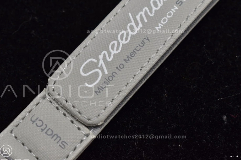 Moonwatch Mercury Strap Mission Omega on Nylon Quartz Swatch to Bioceramic x 0317